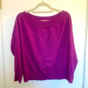 Bright wide-neck sweater